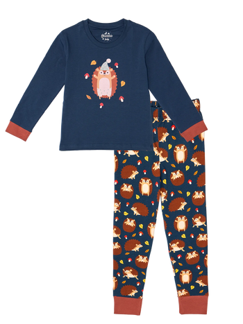 Pyjama rigolo pour enfants Hérisson & champignons