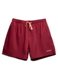 Short de bain pour hommes rhubarbe rouge