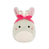 Peluche Squishmallows de 20 cm Coralie le chacalope crémeux et au ventre duveteux