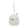 Porte-clés peluche Squishmallows de 9 cm Latchmi le latte matcha lavande