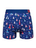 Boxer rigolo pour hommes Phare et bateaux à voile