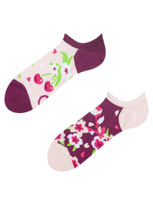 Socquettes rigolotes pour baskets Fleur de cerisier