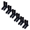 Lot de 6 chaussettes noires en coton peigné