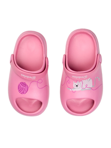 Sabots chunky rigolos pour bébés Chat et balle