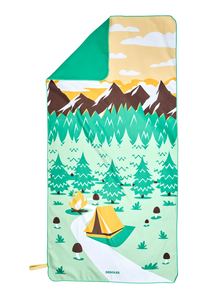 Serviette en microfibre Camp de montagnes