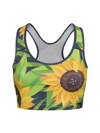 Haut de sport rigolo Tournesol et feuilles