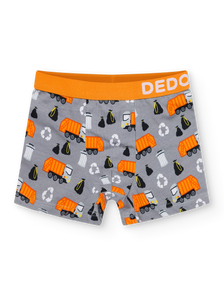Boxer rigolo pour garçons Camion à ordures