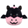 Peluche Squishmallows de 20 cm Emily la chauve-souris noire en lanterne rose