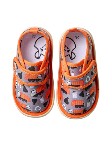 Pantoufles rigolotes pour bébés Camion à ordures