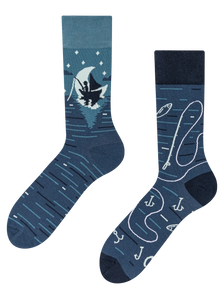 Chaussettes rigolotes Pêcheur de nuit