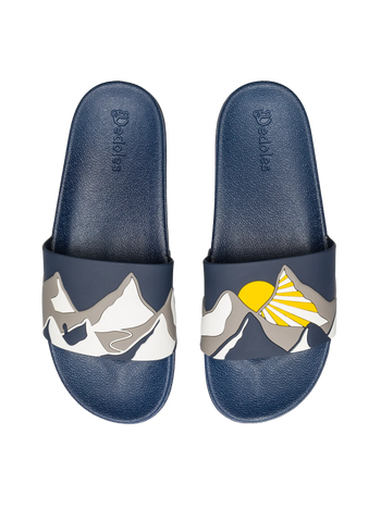 Sandales rigolotes Coucher de soleil sur la montagne