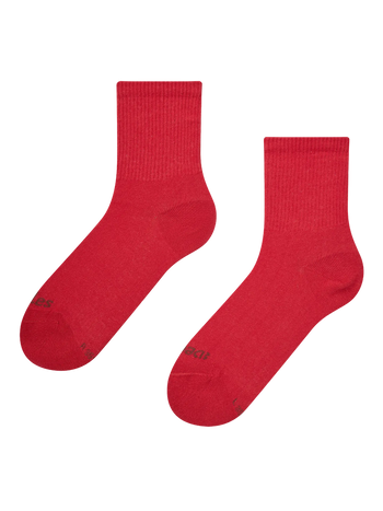 Chaussettes mi-mollet Rouge tomate