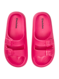 Sandales à plateforme rose framboise pour femmes