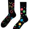 Chaussettes rigolotes Points néons