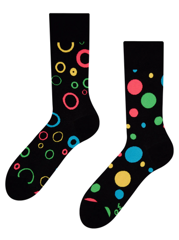 Chaussettes rigolotes Points néons