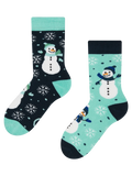 Chaussettes chaudes rigolotes pour enfants Bonhomme de neige joyeux
