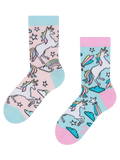 Chaussettes rigolotes pour enfants Licorne arc-en-ciel