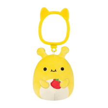 Porte-clés peluche Squishmallows de 9 cm Zarina la limace banane jaune