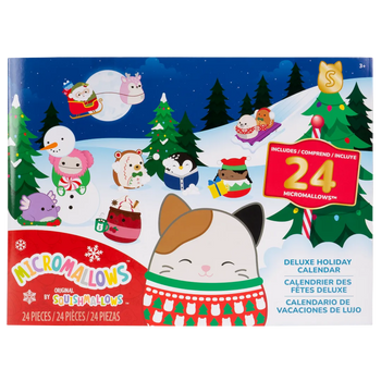 Peluche Squishmallows Micromallows le calendrier de l'Avent - 24 pièces