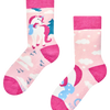 Chaussettes chaudes antidérapantes pour enfants Licorne avec une écharpe