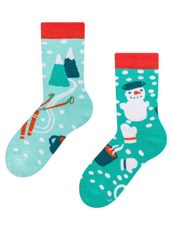 Chaussettes chaudes rigolotes pour enfants Aventure hivernale