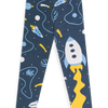 Legging en coton rigolo pour enfants Fusée et espace