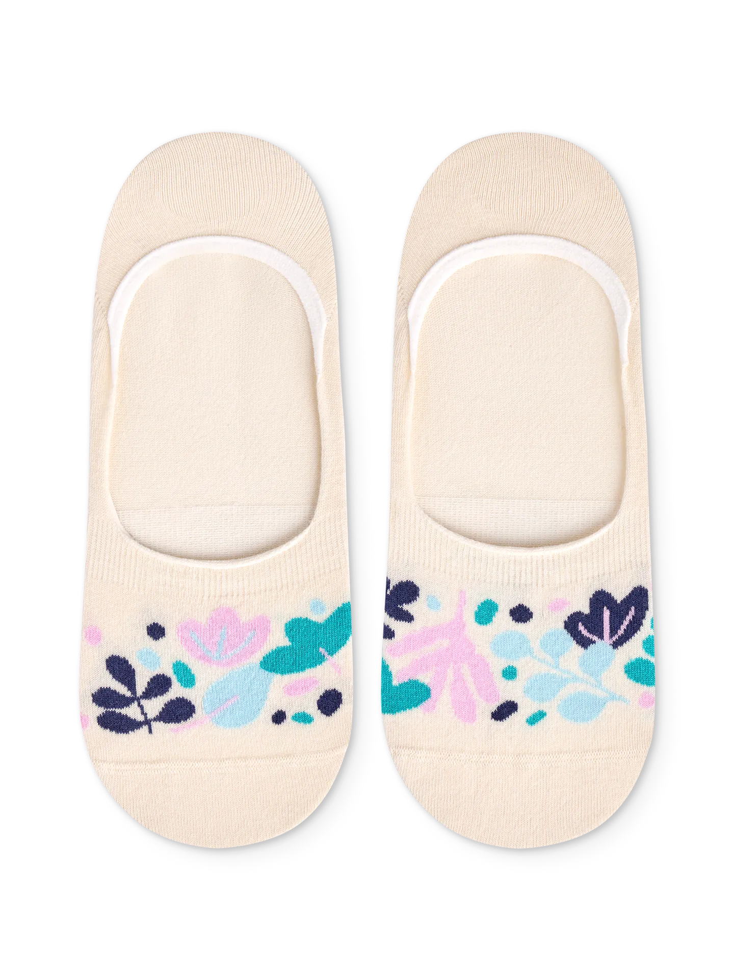 no-show-socks-turquoise-leaves-okt-97/97fcfbb35bdc76afa71dbc99329efa6c045b0f34