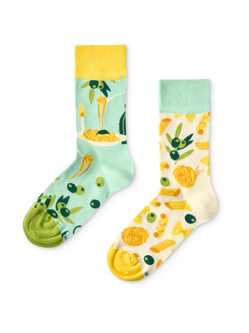 Chaussettes rigolotes Dîner italien