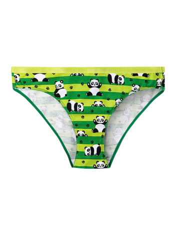 Culotte rigolote pour femmes Panda et rayures