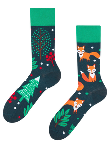 Chaussettes rigolotes Renard roux