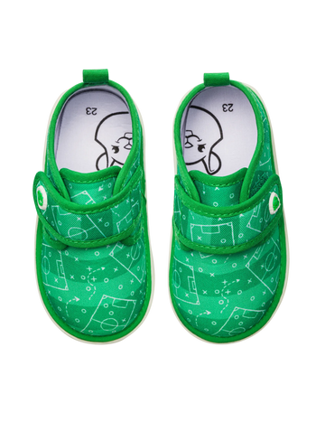 Pantoufles rigolotes pour bébés Terrain de football