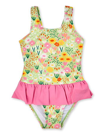 Maillot de bain rigolo pour filles Fleurs de jardin