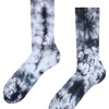 Chaussettes côtelées tie-dye avec du noir