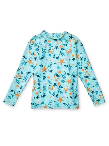 T-shirt de bain anti-UV pour enfants Coquillages