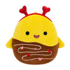 Peluche Squishmallows de 20 cm Chandler le requin jaune enrobé de chocolat