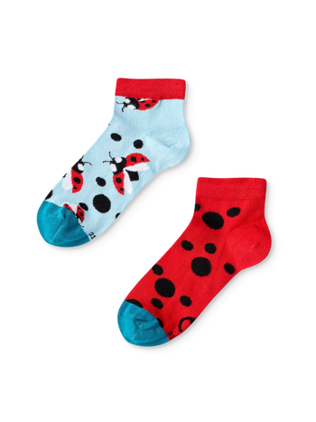 Socquettes rigolotes pour enfants Coccinelles et points