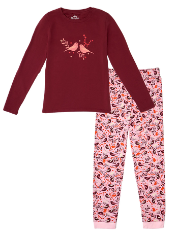 Pyjama rigolo pour femmes Oiseaux et baies