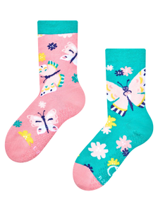 Chaussettes antidérapantes pour enfants Papillons doux