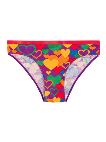 Culotte rigolote pour femmes Amour multicolore