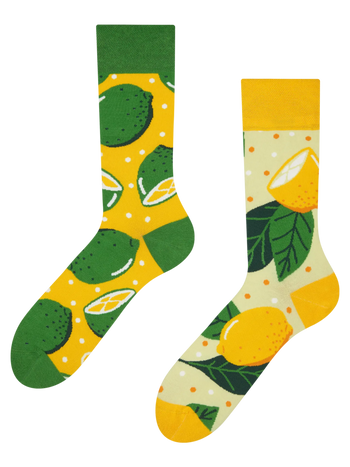 Chaussettes rigolotes Citron vert et lime