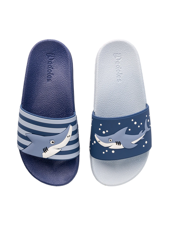 Sandales rigolotes pour enfants Requin gris