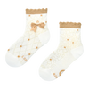 Chaussettes cutecore pour filles Ours en peluche avec nœud