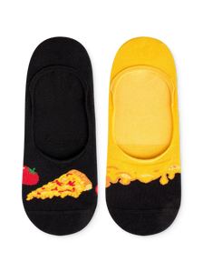 Chaussettes invisibles rigolotes Pizza au fromage