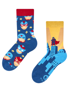 Chaussettes rigolotes pour enfants Super-héros