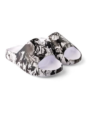 Sandales rigolotes chunky Taches noires et blanches