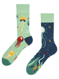 Chaussettes rigolotes Méduse flottante