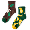 Chaussettes mi-mollet rigolotes Singe et bananes