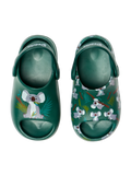 Sabots chunky rigolos pour bébés Koala et feuilles