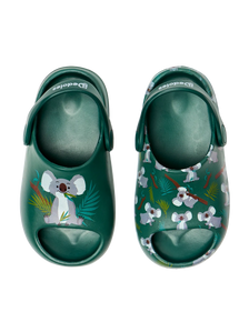 Sabots chunky rigolos pour bébés Koala et feuilles