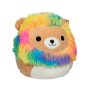 Peluche Squishmallows de 30 cm Leonard le lion à crinière arc-en-ciel